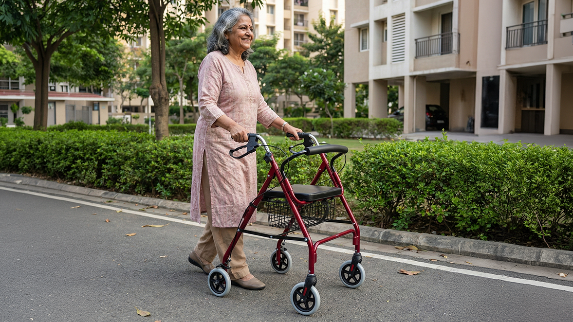 How Rollator Walkers Improve Mobility and Stability for Seniors?