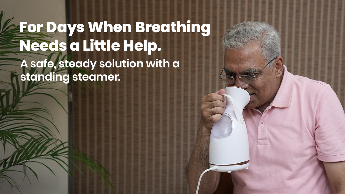 Warm Steam, Easier Breathing: A Standing Steamer for Cold and Cough Relief