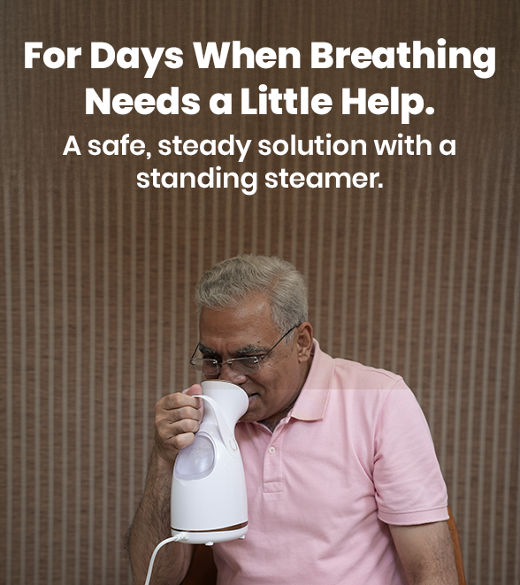 Warm Steam, Easier Breathing: A Standing Steamer for Cold and Cough Relief